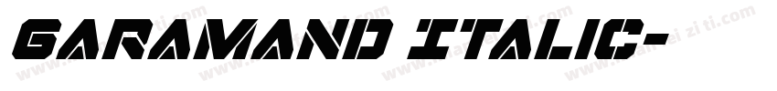 Garamand Italic字体转换